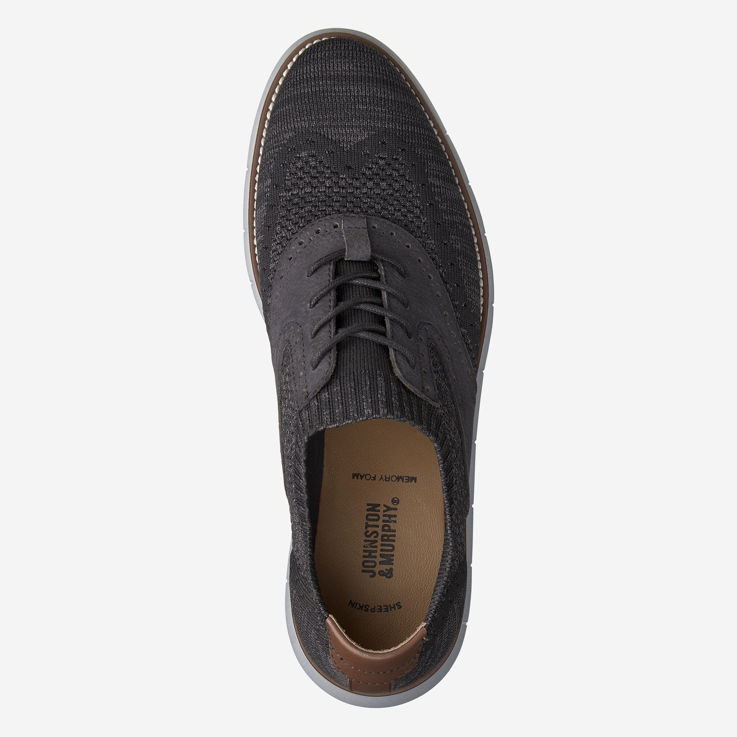 208369 HOLDEN WINGTIP MEN\'S SHOES 10 M NAVY Blue LEATHER JOHNSTON & MURPHY Men main image 2
