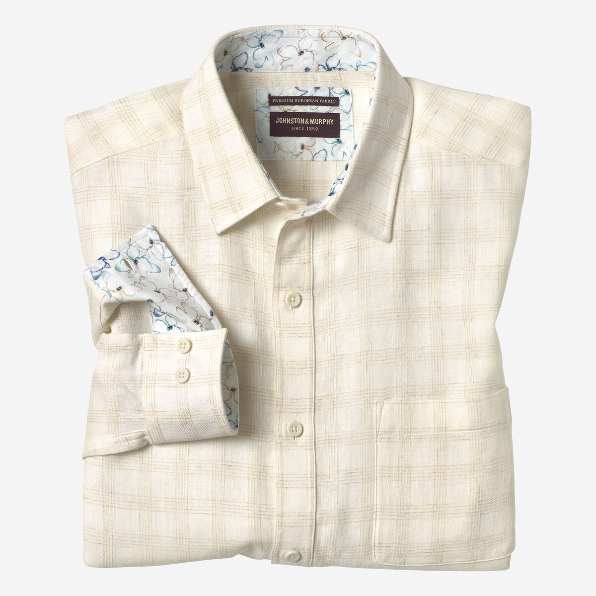 Washed Linen-Blend Shirt image number null