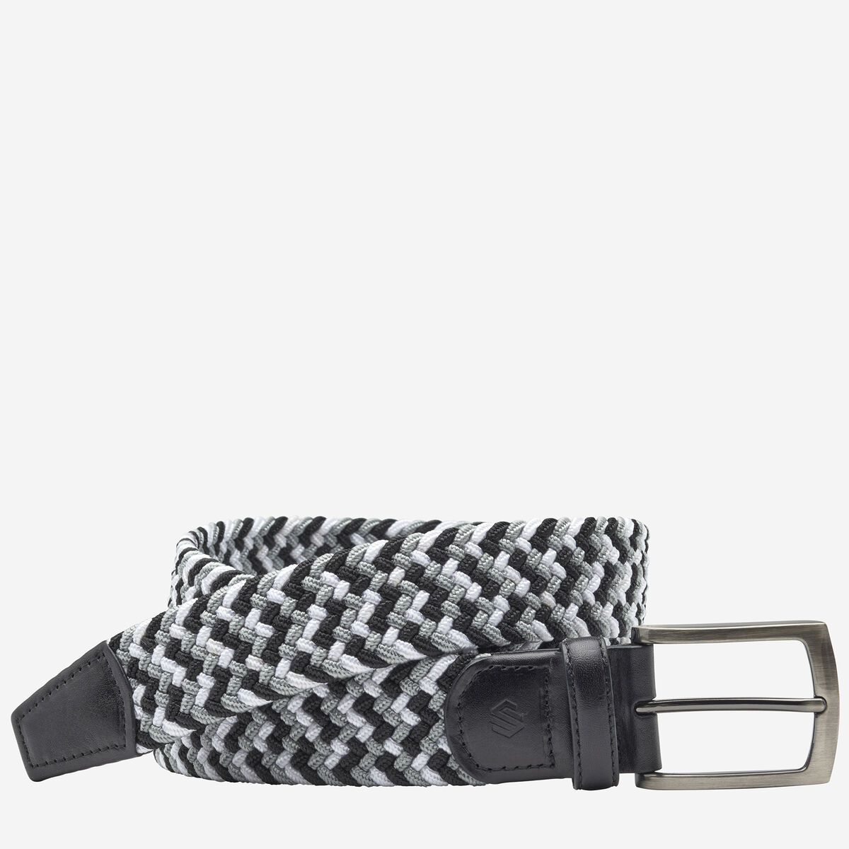 Woven Stretch-Knit Belt image number null