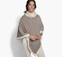 Reversible Faux-Fur Poncho image number null