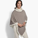 Reversible Faux-Fur Poncho image number null