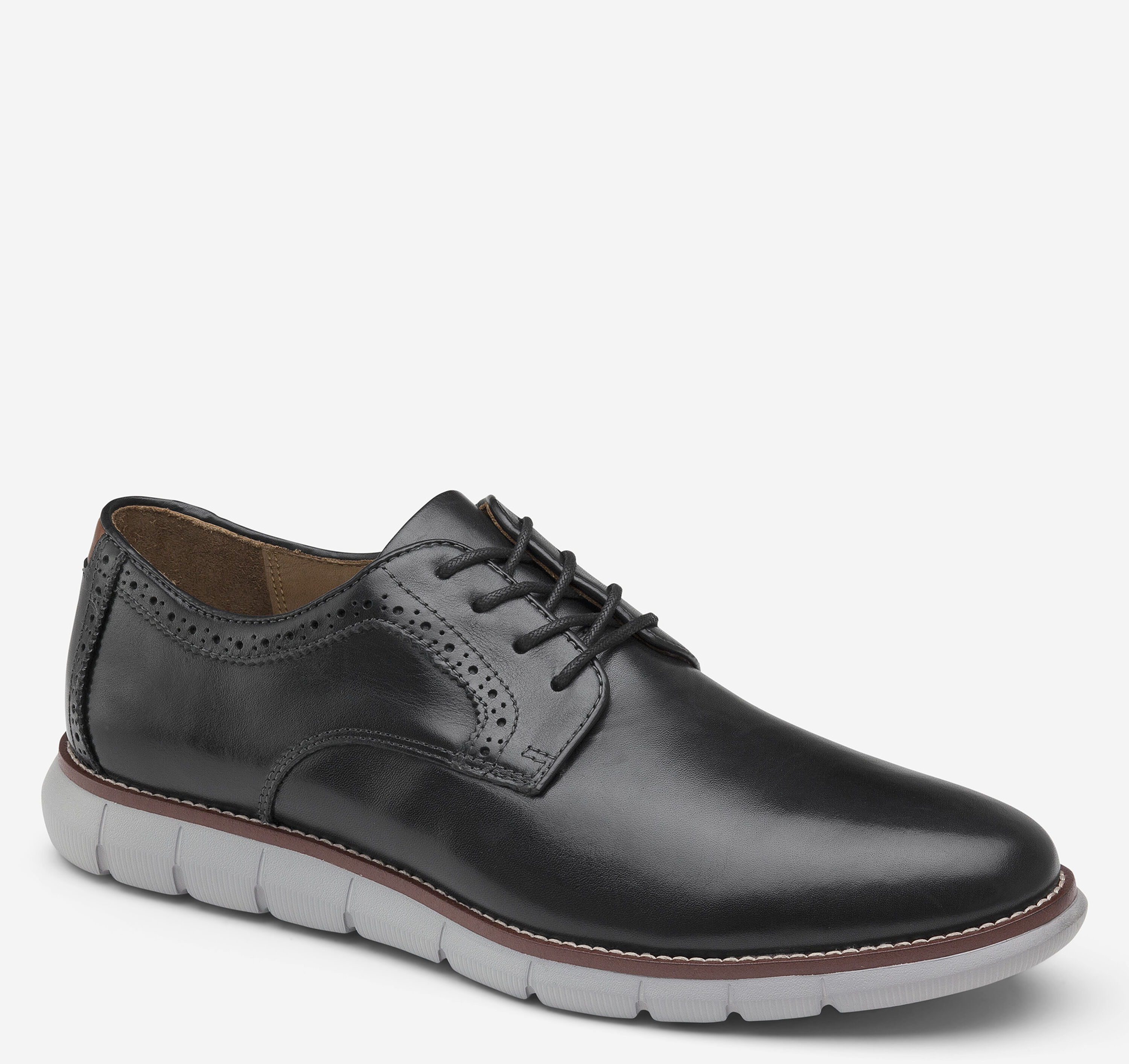 Johnston & Murphy Holden Plain Toe Oxford Shoes Tan Oiled Size 8.5 Johnston & Murphy Conlin Plain Toe Oxfords, Tan | Dress  main image 3