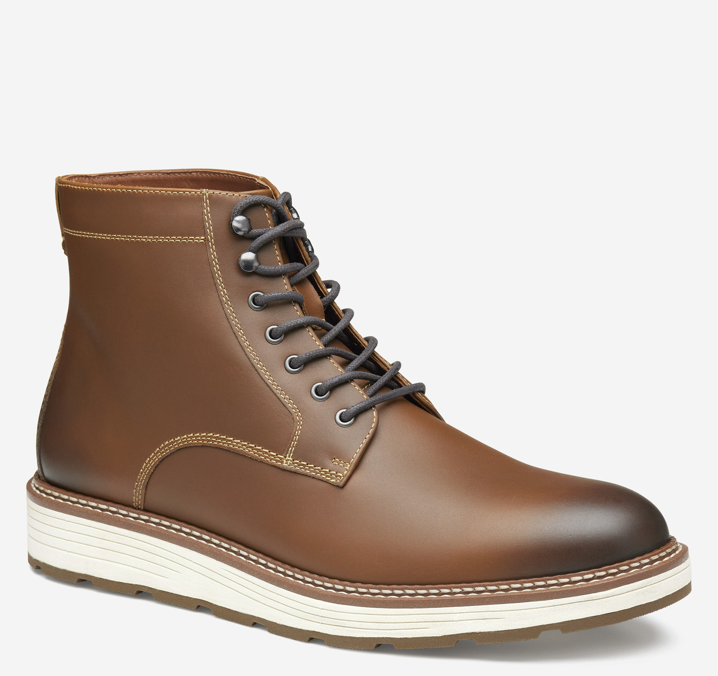 Johnston & Murphy Upton Lug Lace Up Boot Men\'s Black Johnston & Murphy Upton Lug Plain Toe Men main image 4