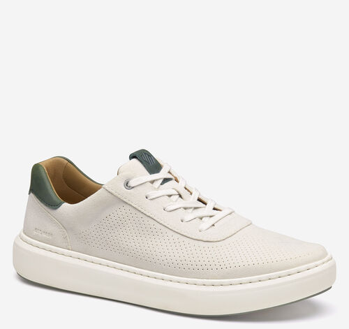 Anders Perfed U-Throat - White Full-Grain Leather/Green Suede