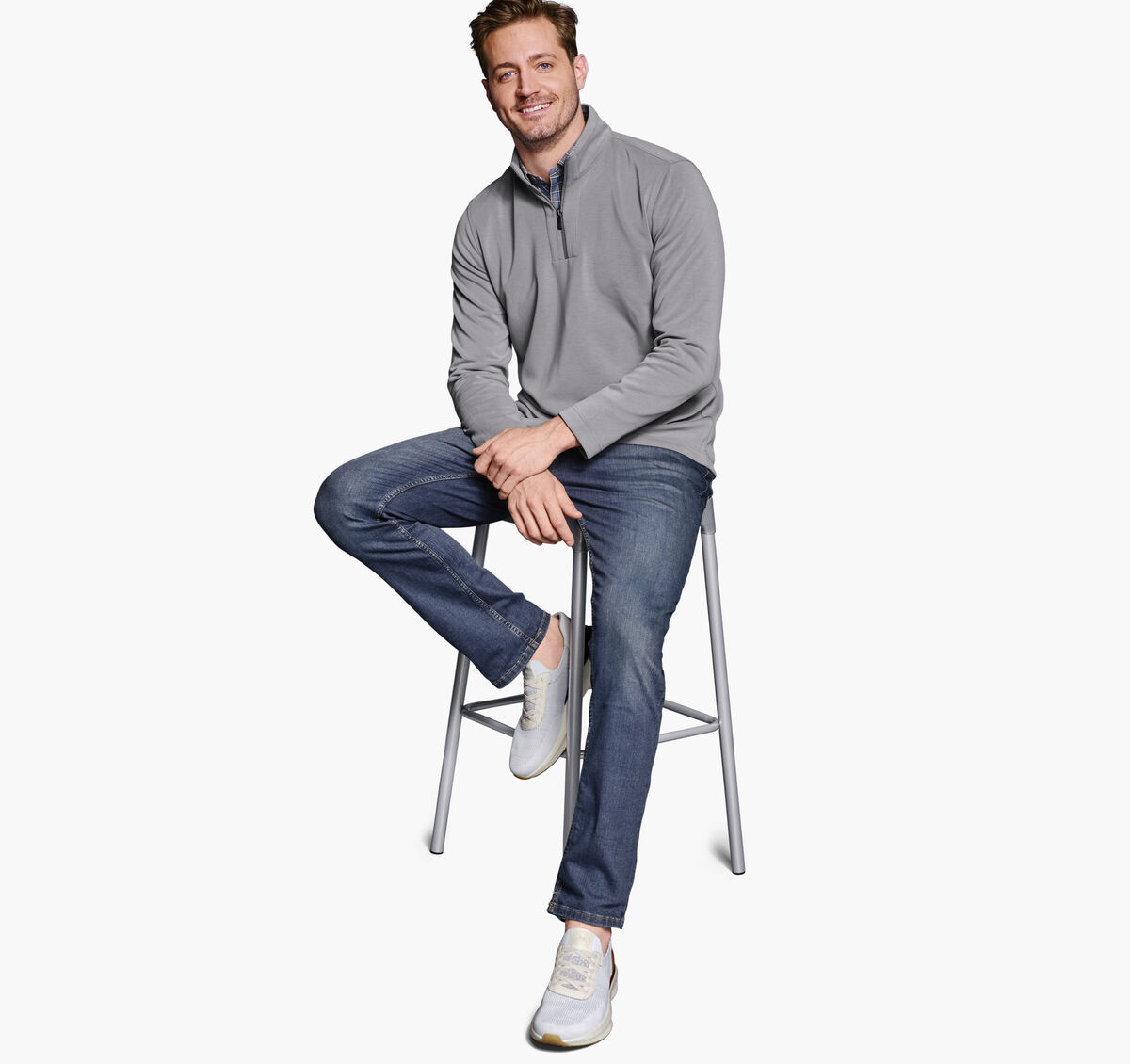 Vintage Washed Quarter-Zip image number null