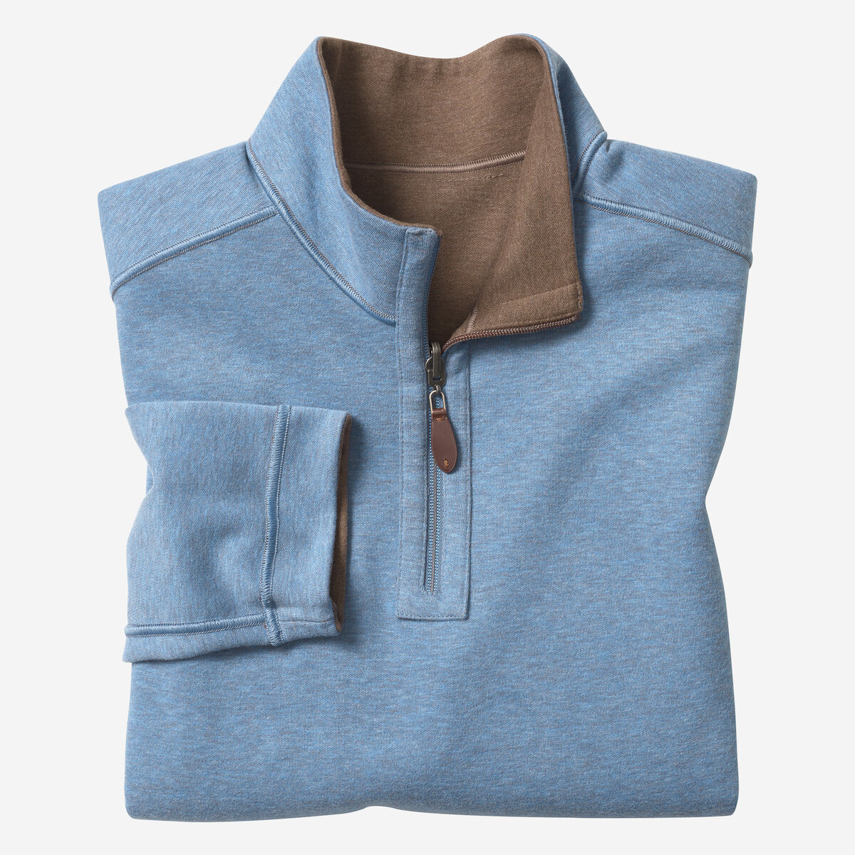 Reversible Solid Quarter-Zip image number null