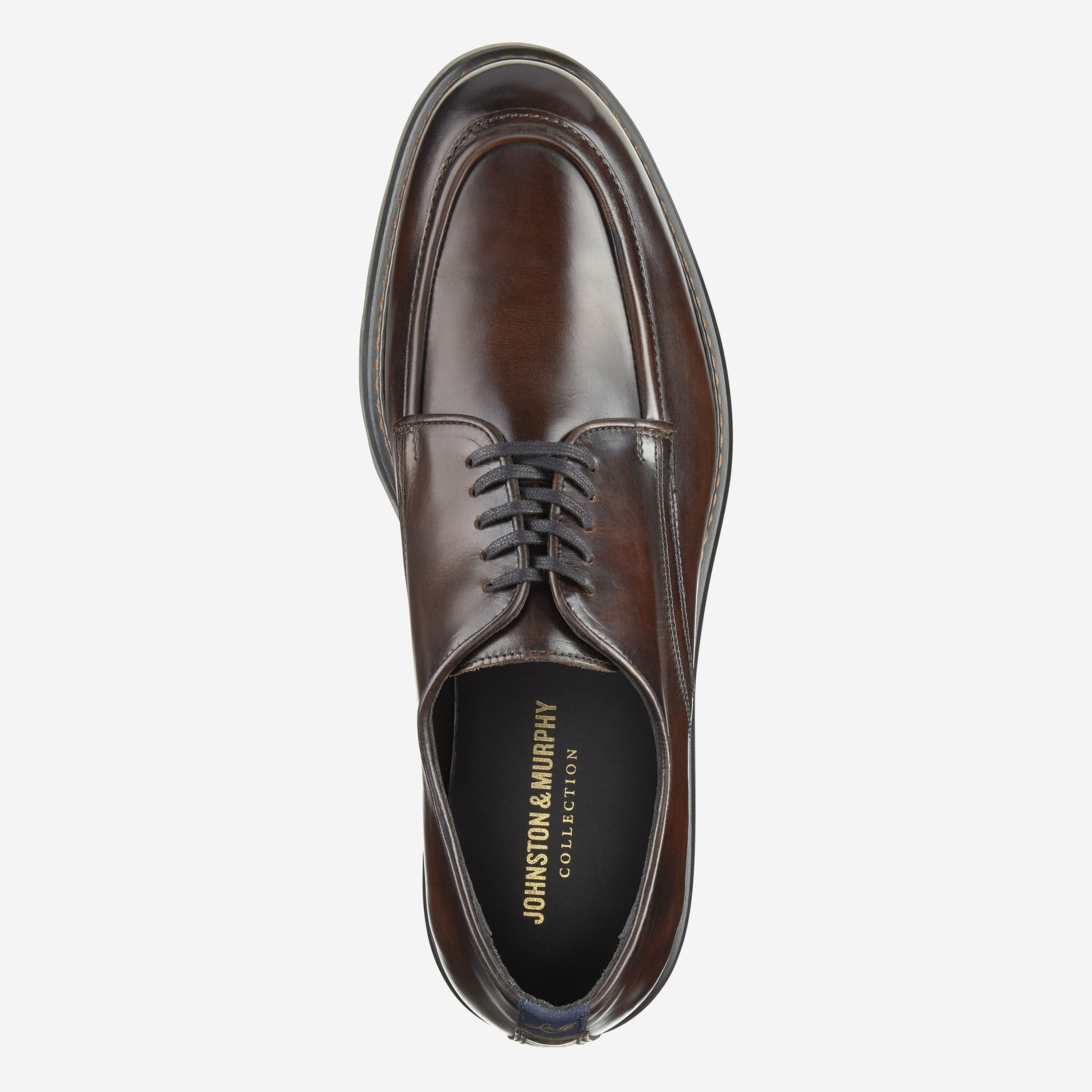 Johnston & Murphy Men\'s Dark Brown Leather Derbys Johnston & Murphy Conard 2.0 Leather Plain Toe Oxfords, Dark  main image 4