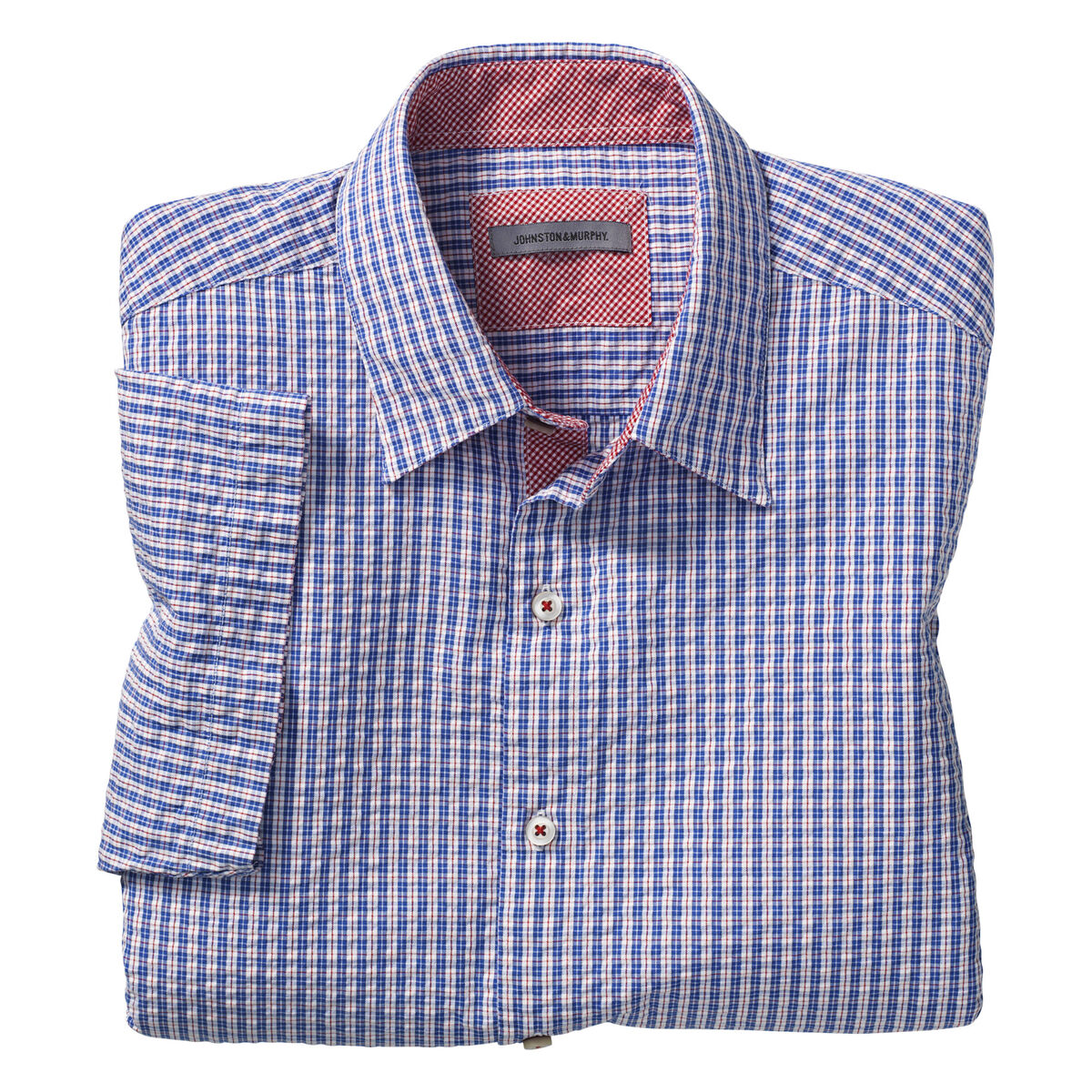 Tailored Fit Seersucker Camp Shirt image number null