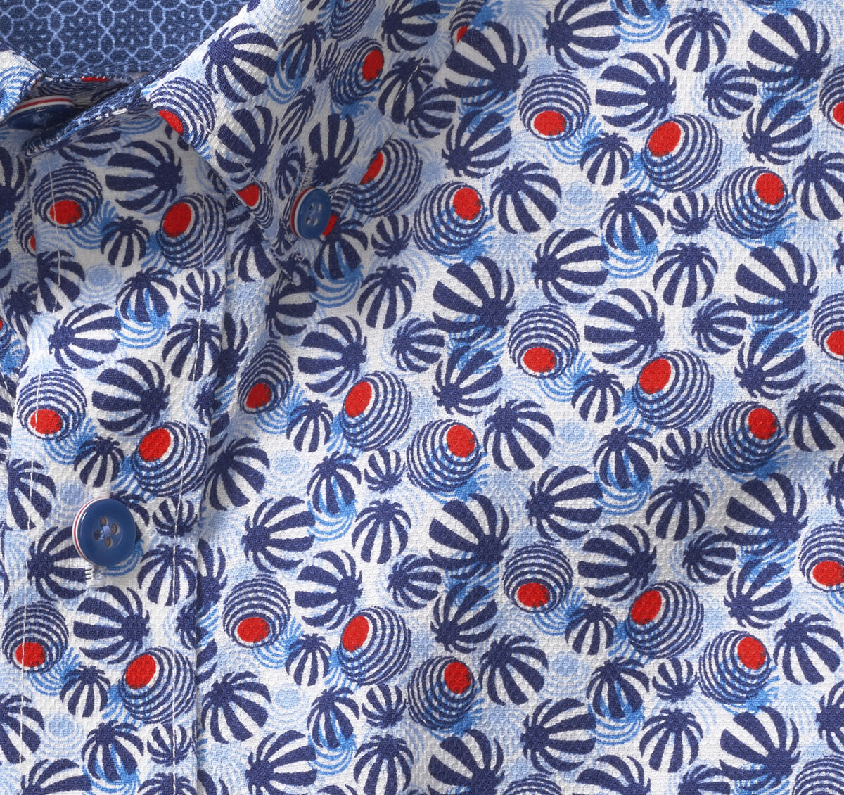 Textured Cotton Short-Sleeve Shirt image number null