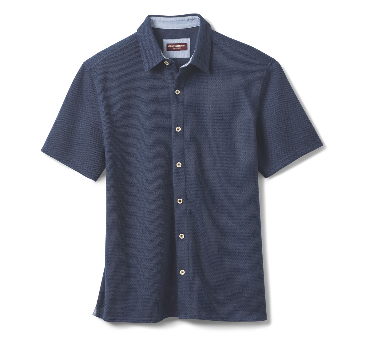 Linden Textured Short-Sleeve Shirt image number null