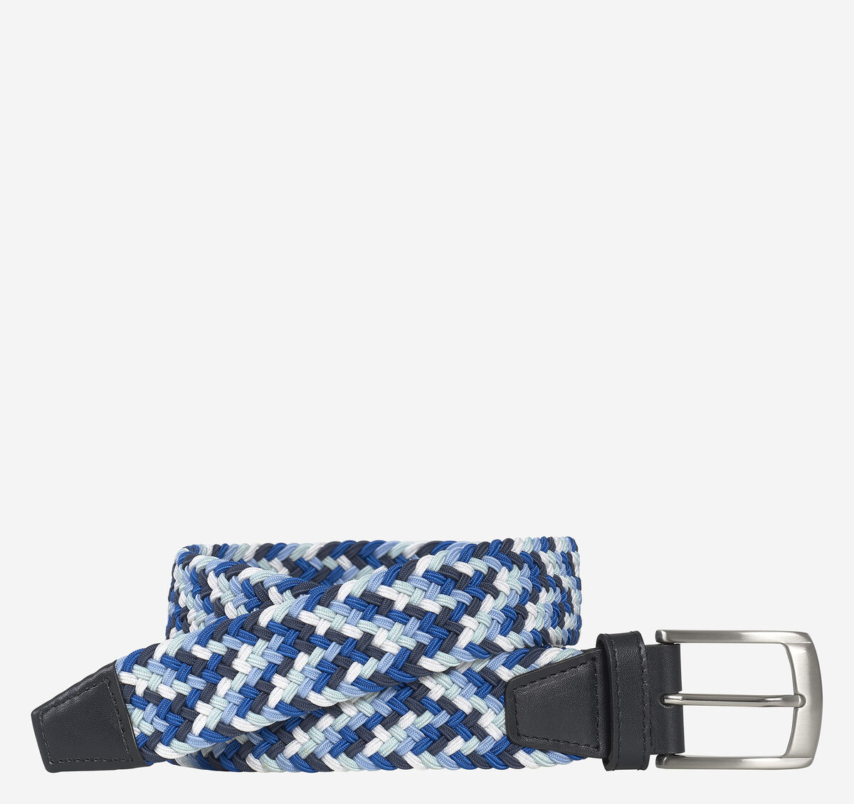Woven Stretch-Knit Belt image number null