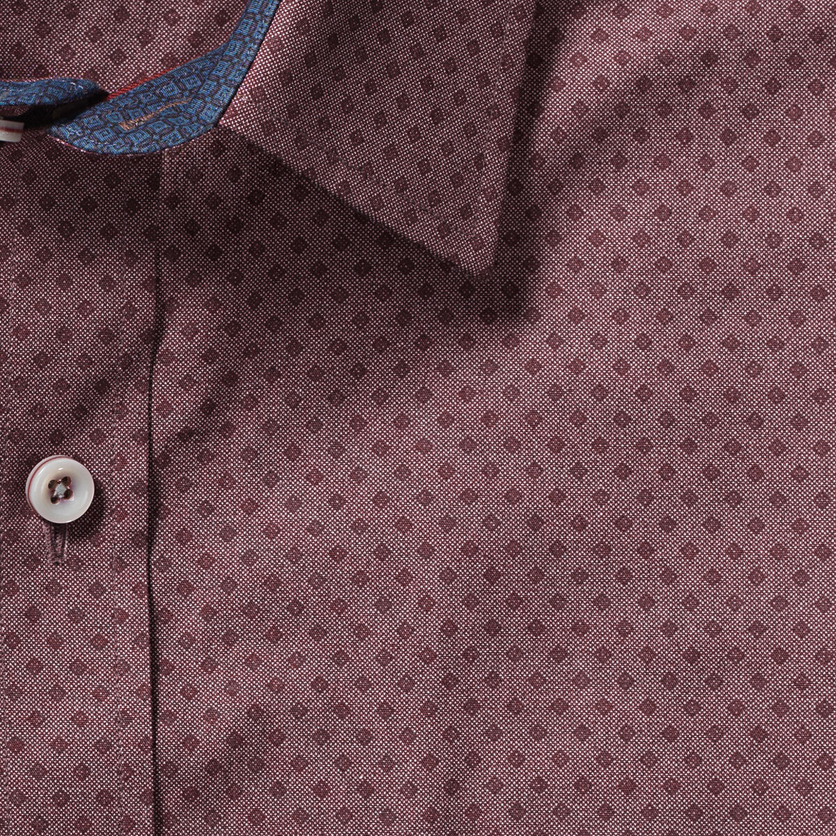 Tonal Diamond Print Shirt image number null