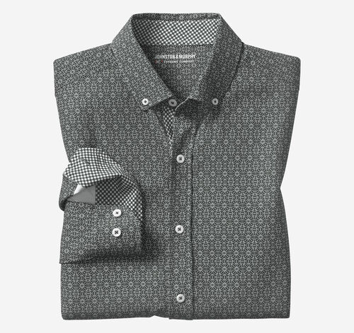 Game Day XC+&trade; Long-Sleeve Football Print Shirt - Black