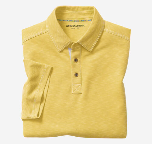 Vintage Slub Polo - Yellow