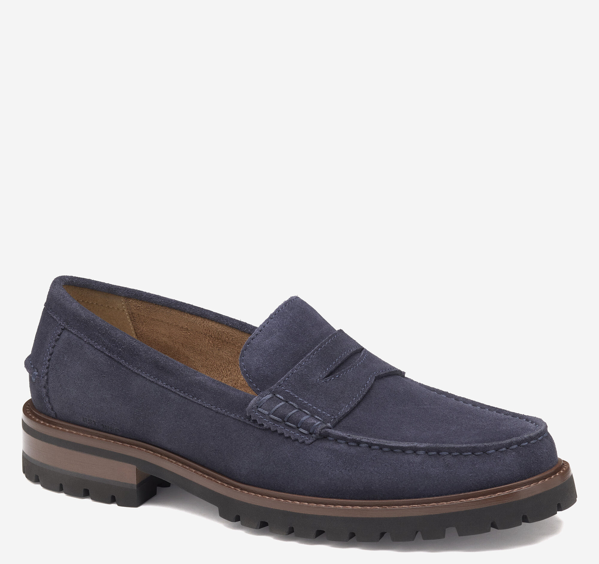 (取寄) ジョンストン&マーフィー メンズ コリアー ペニー Johnston & Murphy men Collier Penny Navy Suede Men's Collier Penny Loafer in Navy Suede | Johnston & Murphy