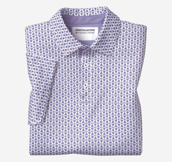 Game Day XC+&trade; Basketball Print Polo