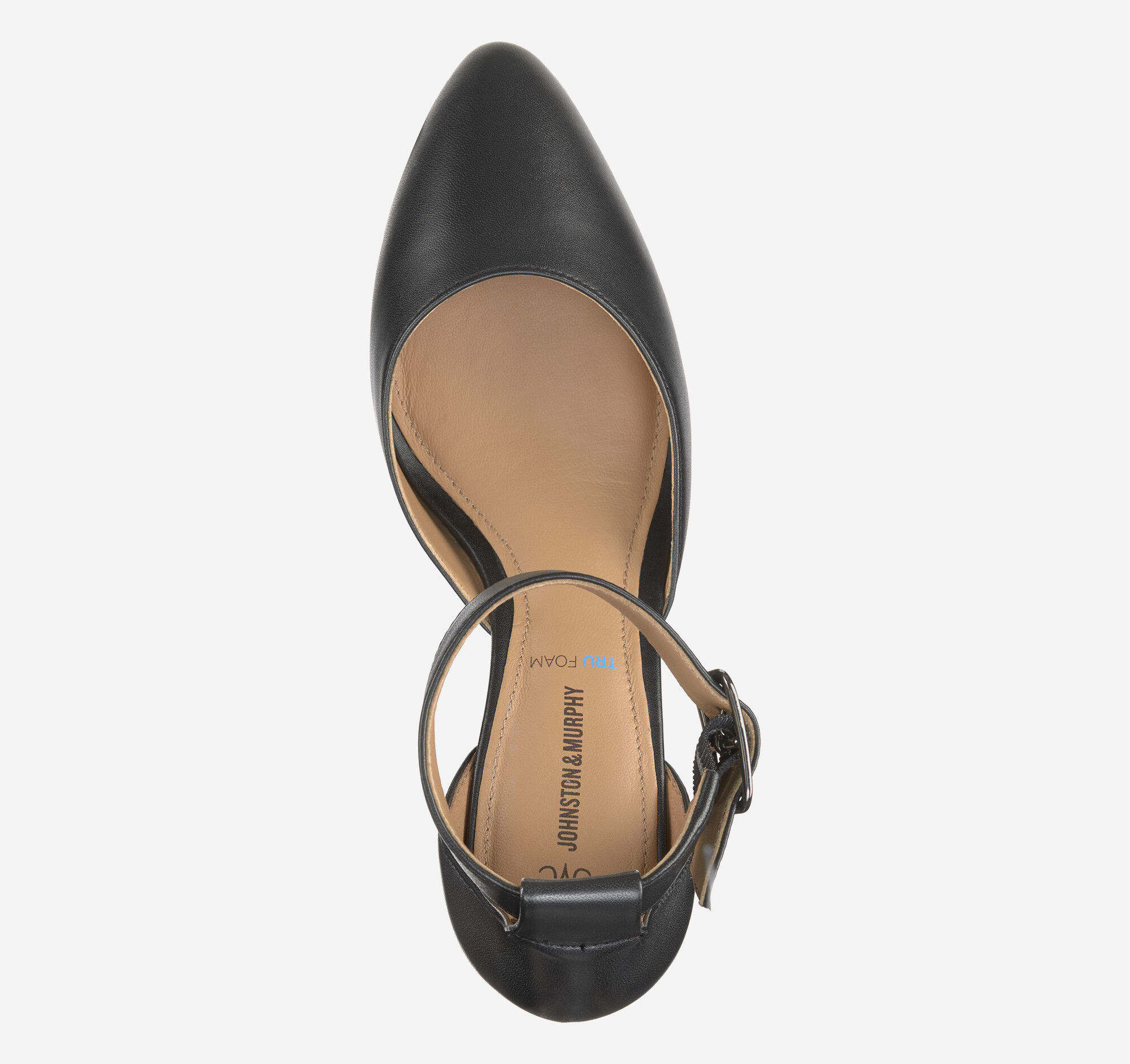 Women's Vicki Ankle Strap in Black Glove Leather | Johnston & Murphy