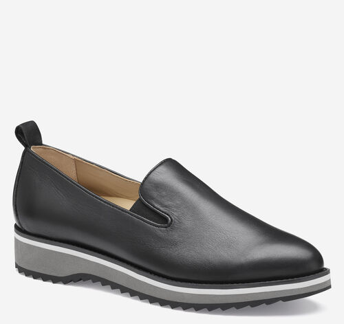 Ulyssa Slip-On - Black Nappa Leather