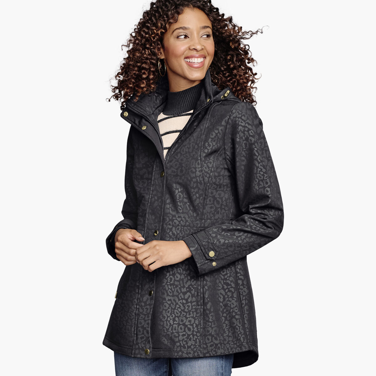 Leopard Soft Shell Jacket image number null