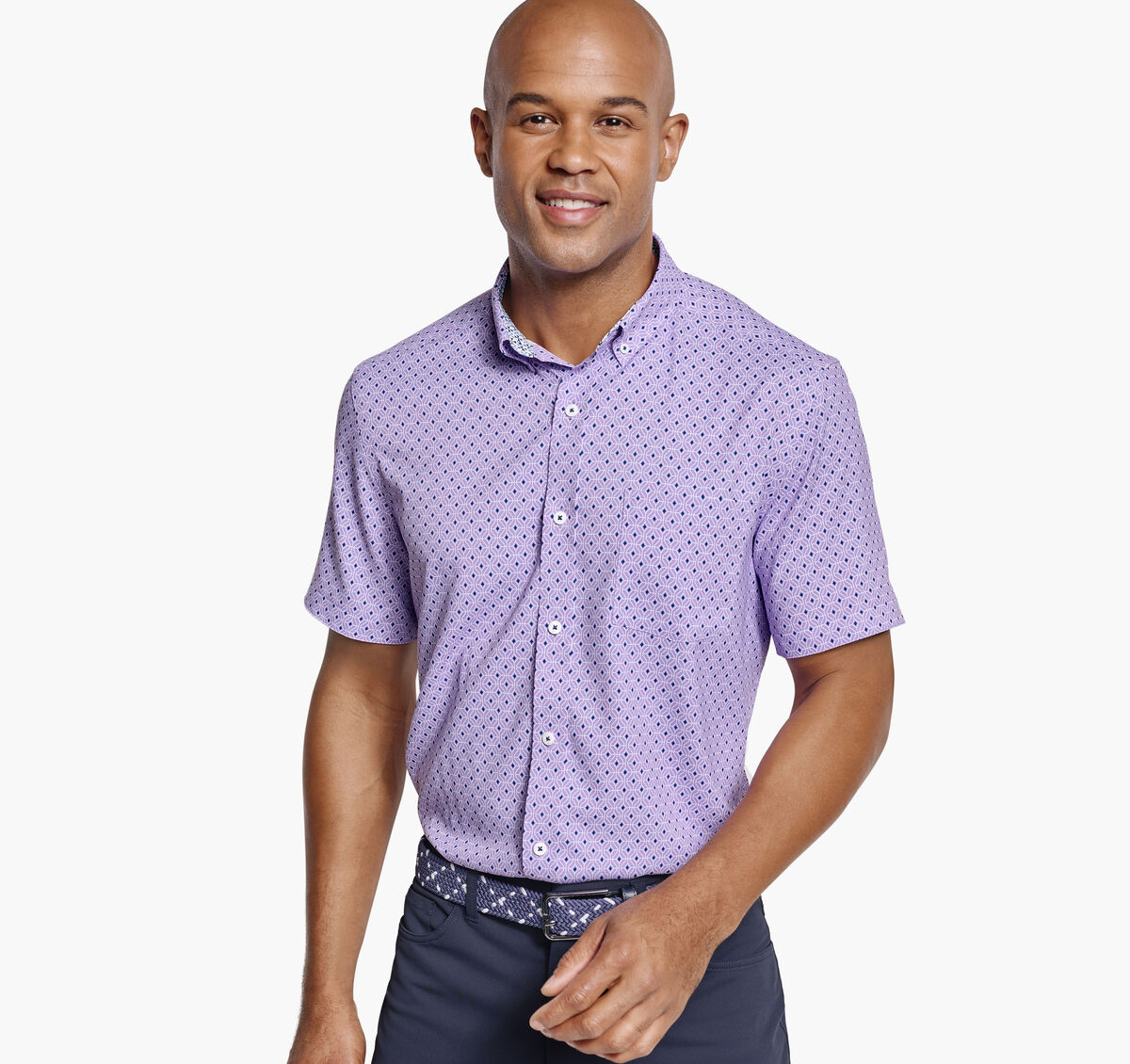 XC4&reg; Short-Sleeve Stretch Woven Shirt image number null
