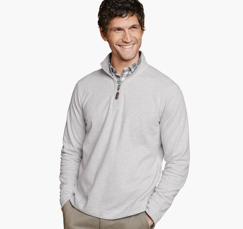 Icon Reversible Solid Quarter-Zip - White/Storm