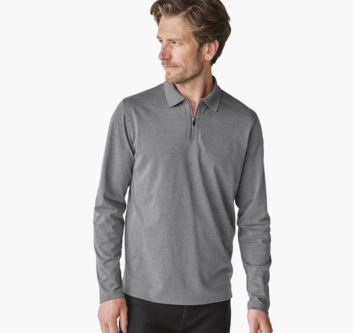 Cochran Long-Sleeve Zip Polo image number null