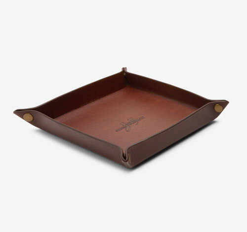 Whitmore Hand-Painted Valet Tray - Brown