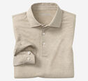 Herringbone Long-Sleeve Polo image number null