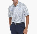 Men's Short Sleeve Logo Print Button Polo image number null