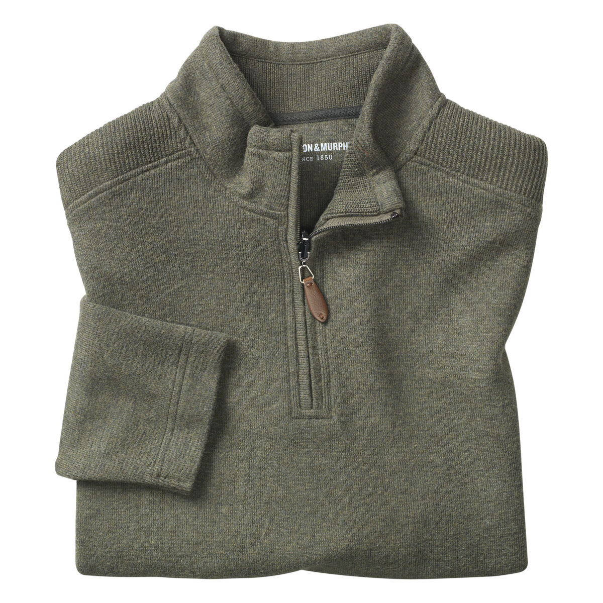 Ribbed Quarter-Zip image number null