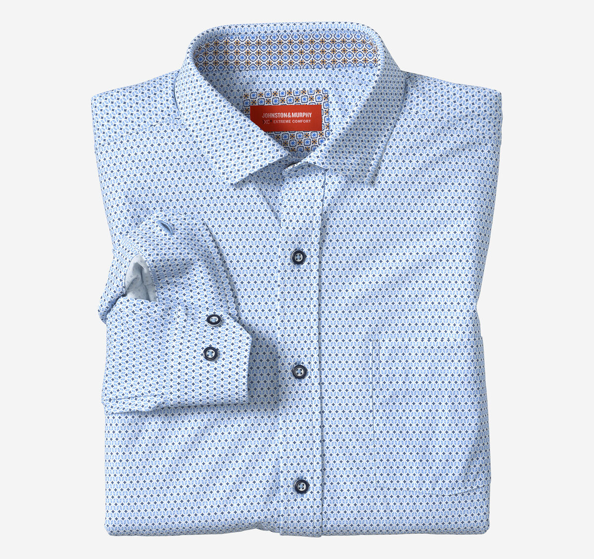 XC+&trade; Motion Long-Sleeve Print Knit Shirt image number null