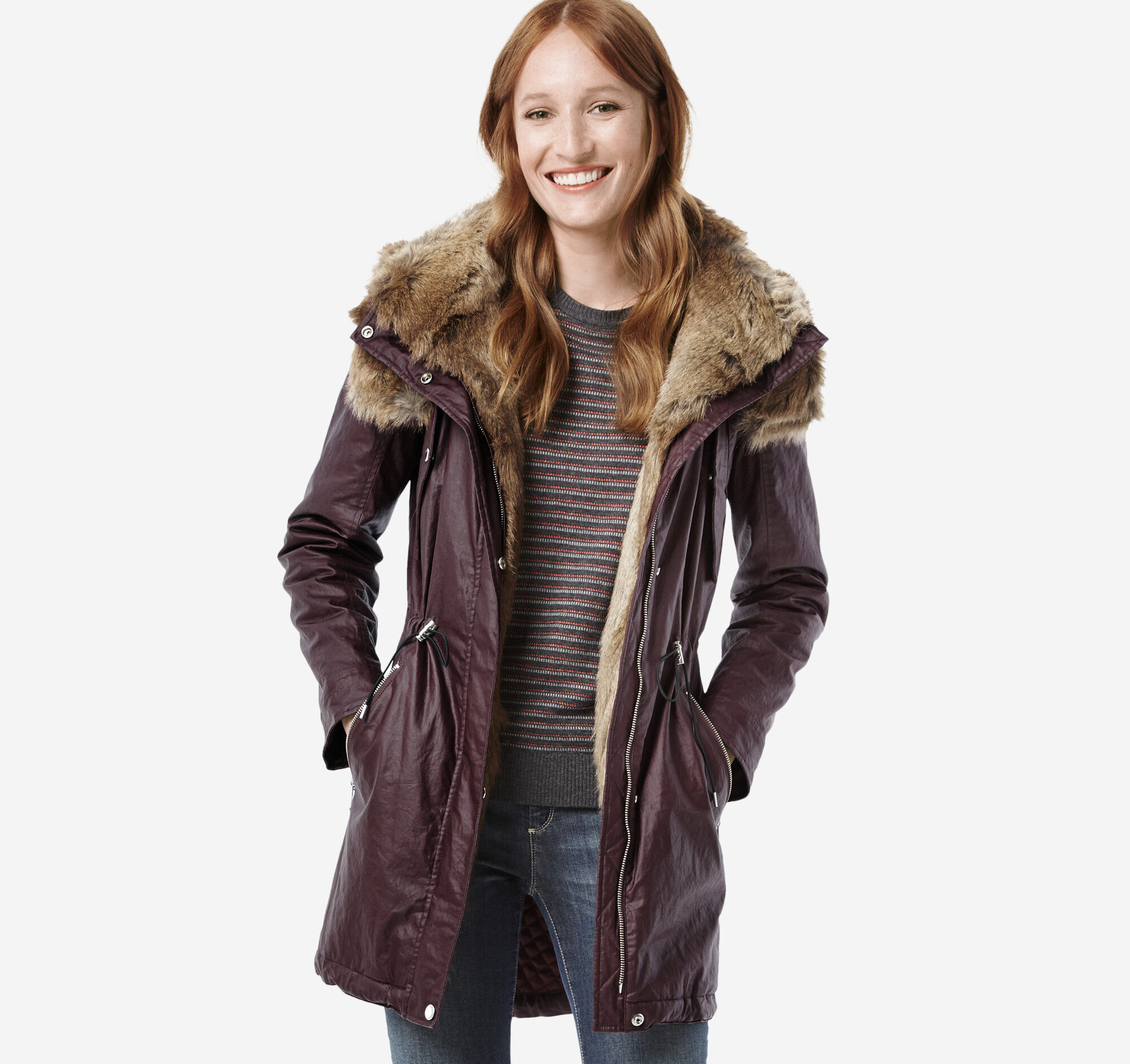 Waxed Linen Hooded Parka Johnston & Murphy