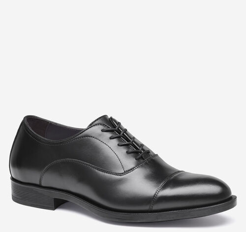 Redford Cap Toe - Black Full-Grain Leather