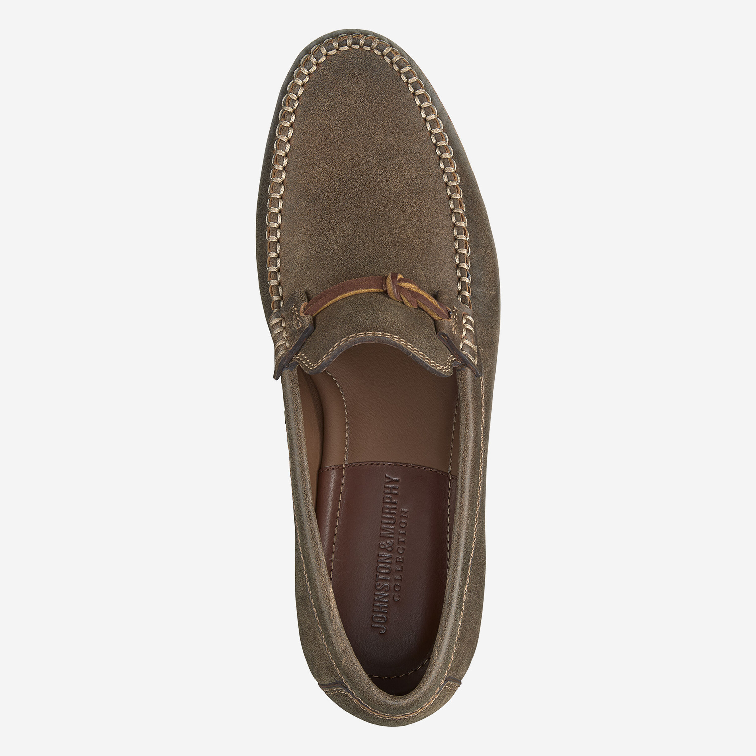 Johnston Murphy Size 10.5 Brown Loafers Mens B6A35 Johnston & Murphy Dayton Bit Brown Italian Calfskin  main image 4