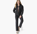 Zip-Front Boucl&eacute; Jacket image number null