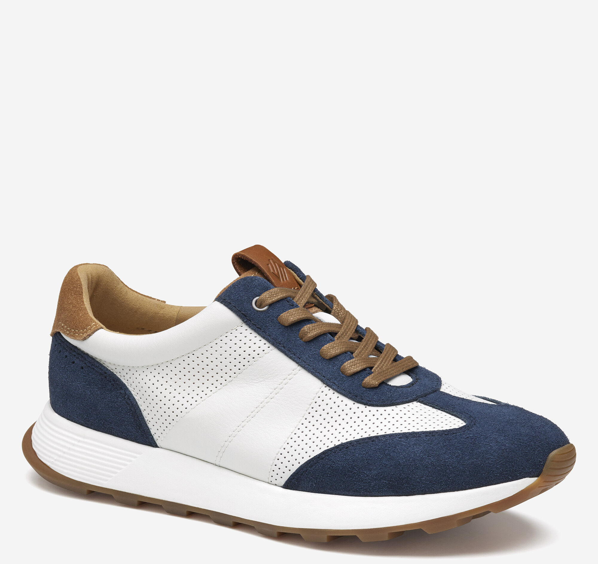 (取寄) ジョンストン&マーフィー メンズ キノン T-トゥ Johnston & Murphy men Kinnon T-Toe Navy Suede/White Full Grain Men's Kinnon T-Toe in Navy Suede/White Full Grain | Johnston & Murphy