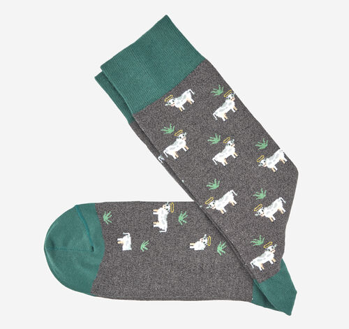 Novelty Socks - Charcoal Holy Cow