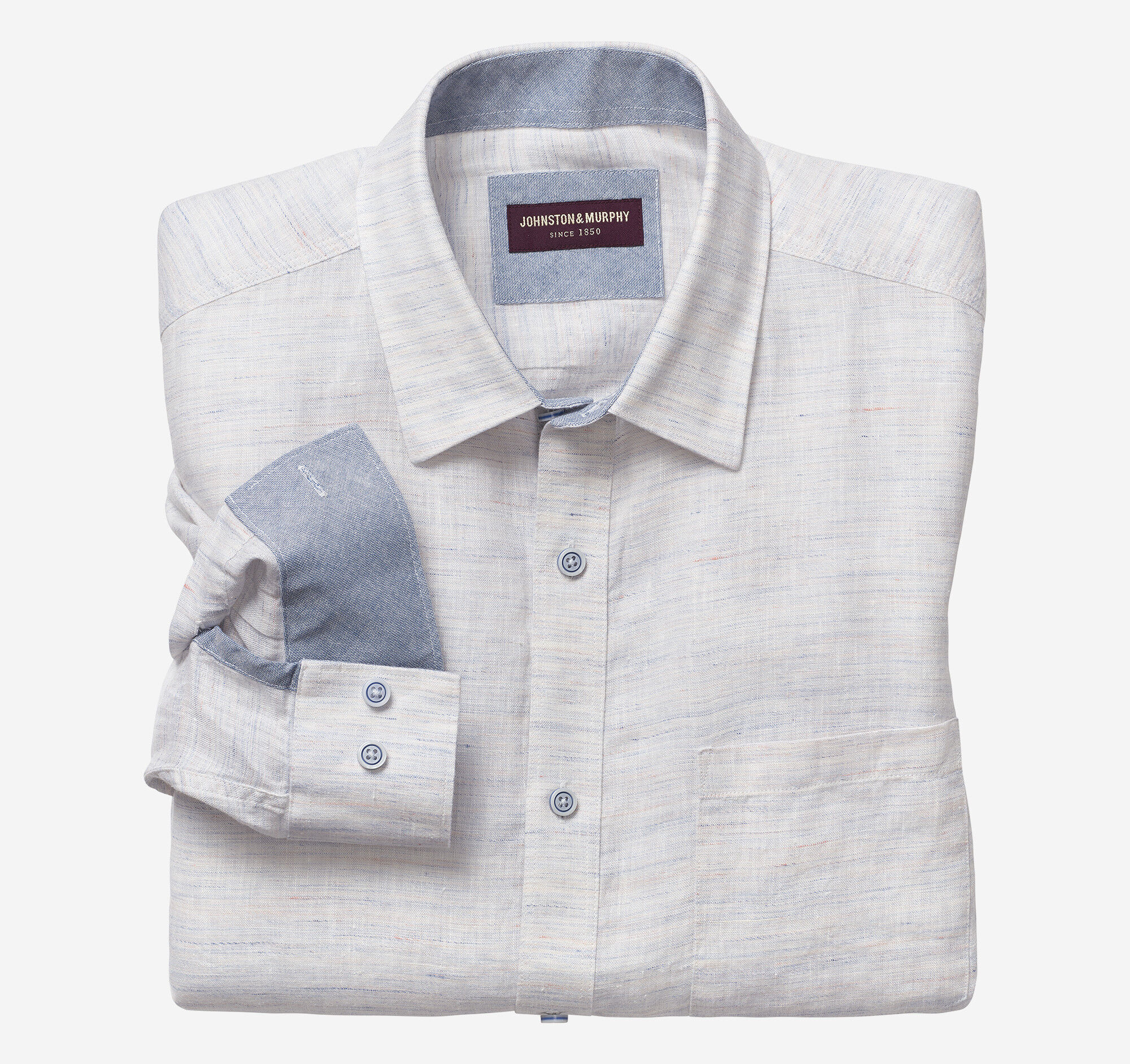 Washed Linen-Blend Shirt