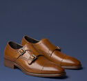 Reece Cap Toe Double Buckle Monk Strap image number null