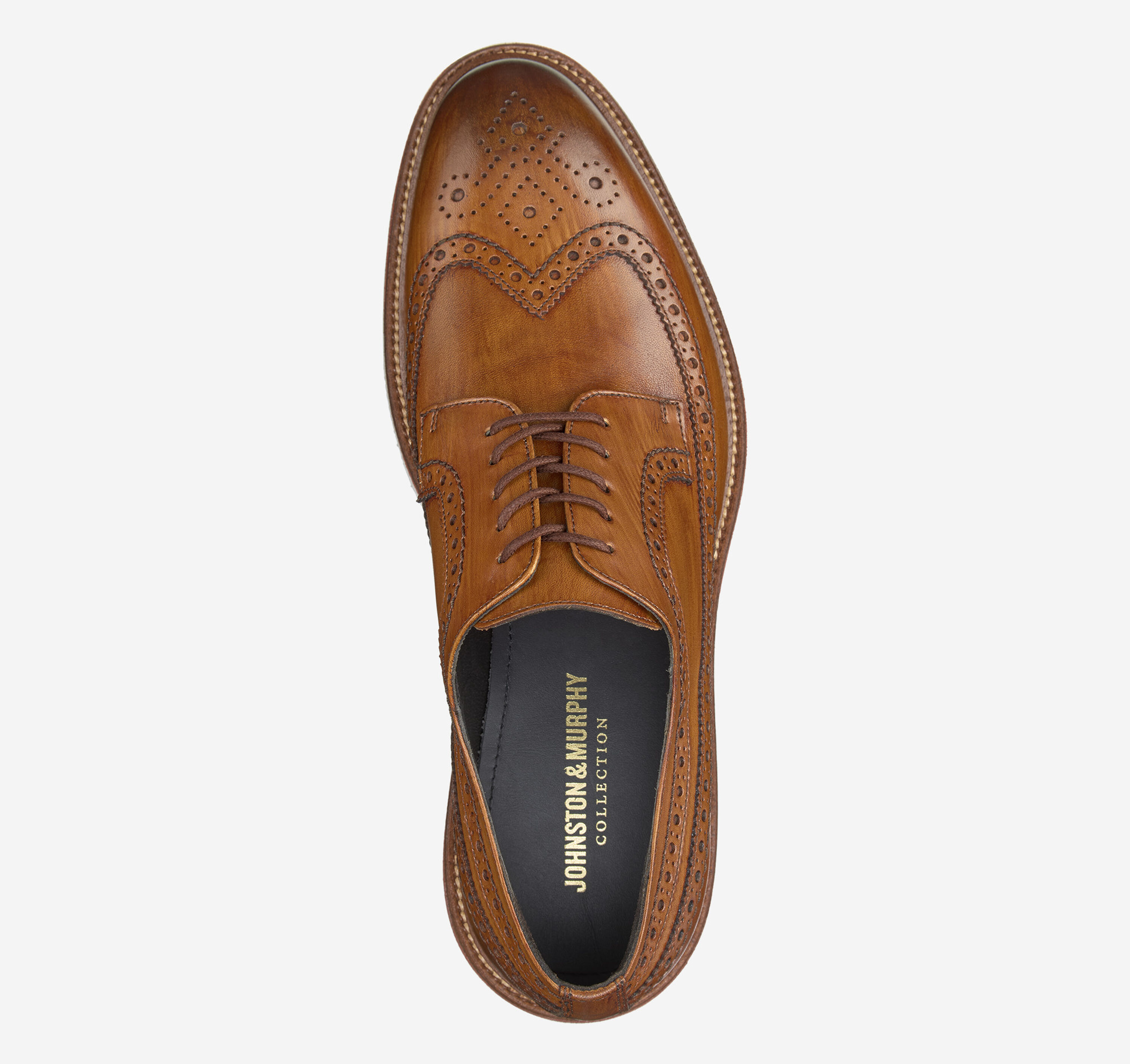 Johnston & Murphy Mens Jenson European Calfskin Brown Shoes (NWT) Amazon.com | Johnston & Murphy Mens Jenson Plain Toe Tan  main image 4