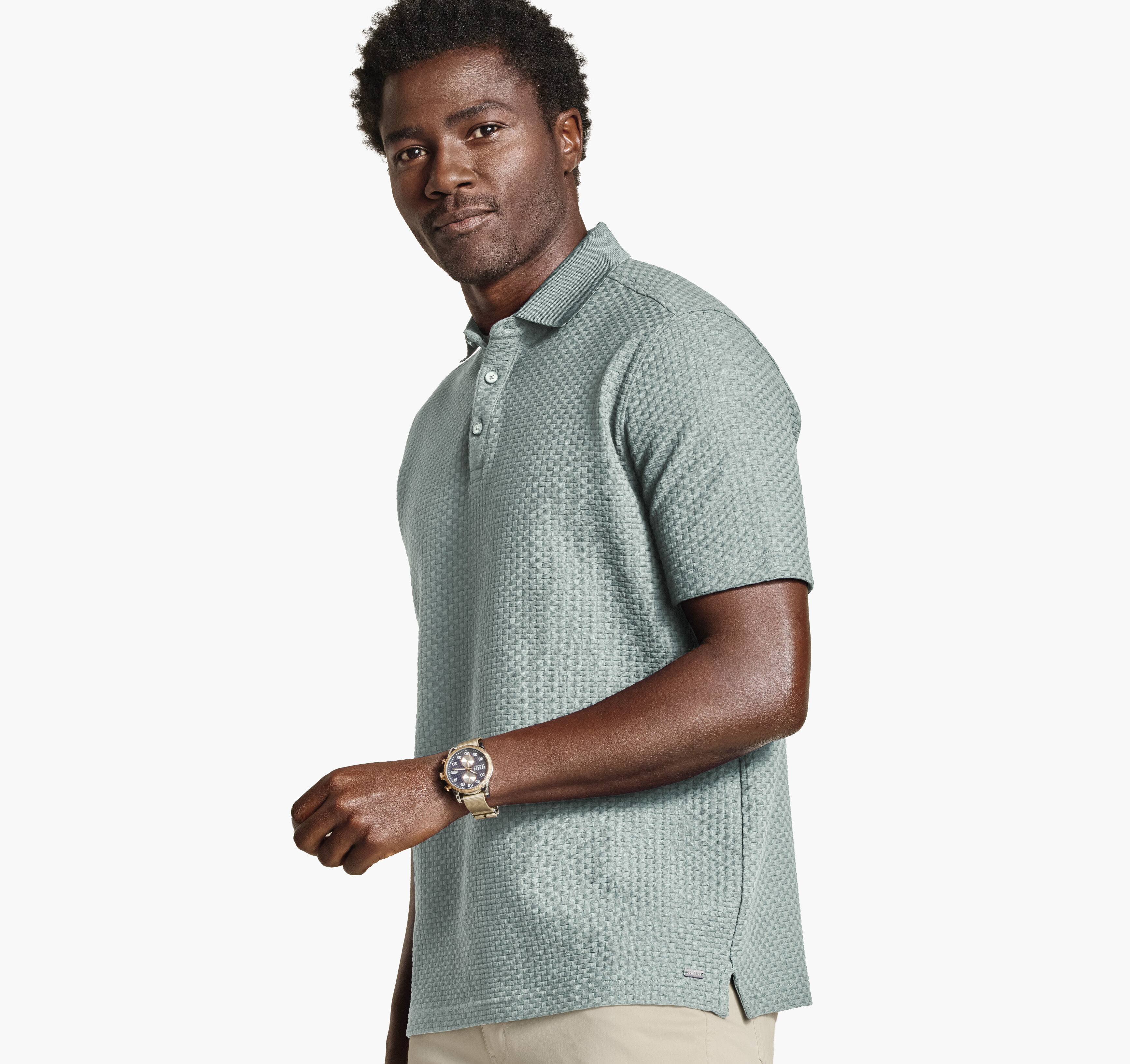 Tilson Textured-Weave Polo
