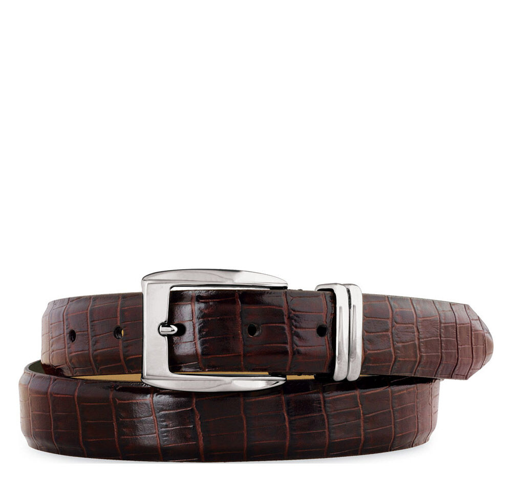 Men's Croc Embossed Belt | Johnston & Murphy