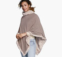 Reversible Faux-Fur Poncho image number null