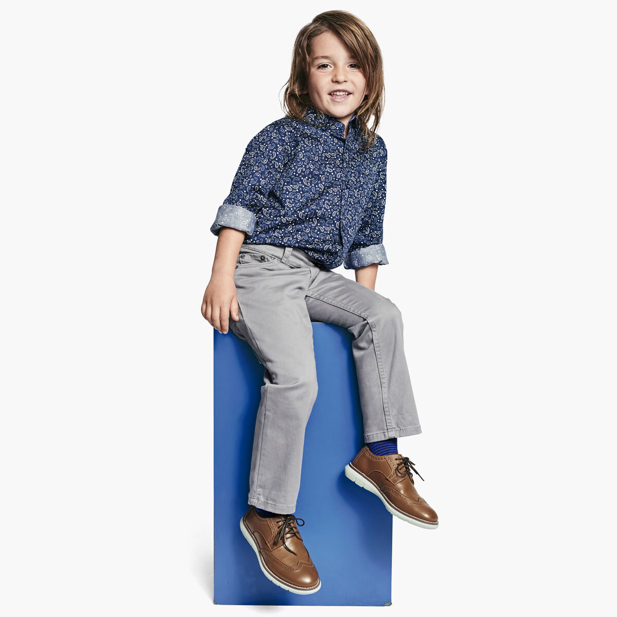 Boys Long-Sleeve Printed Shirt image number null