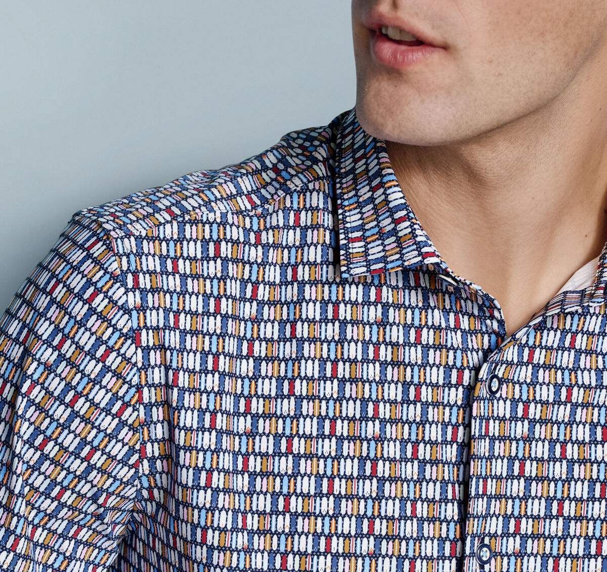 XC+&trade; Motion Short-Sleeve Print Knit Shirt image number null