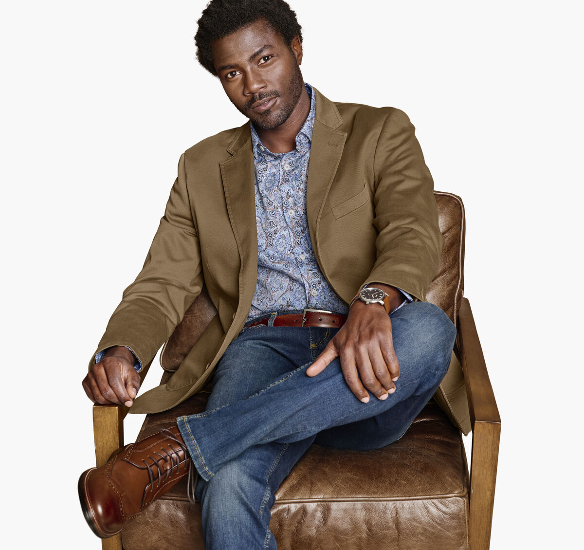 Washed Cotton Blazer image number null