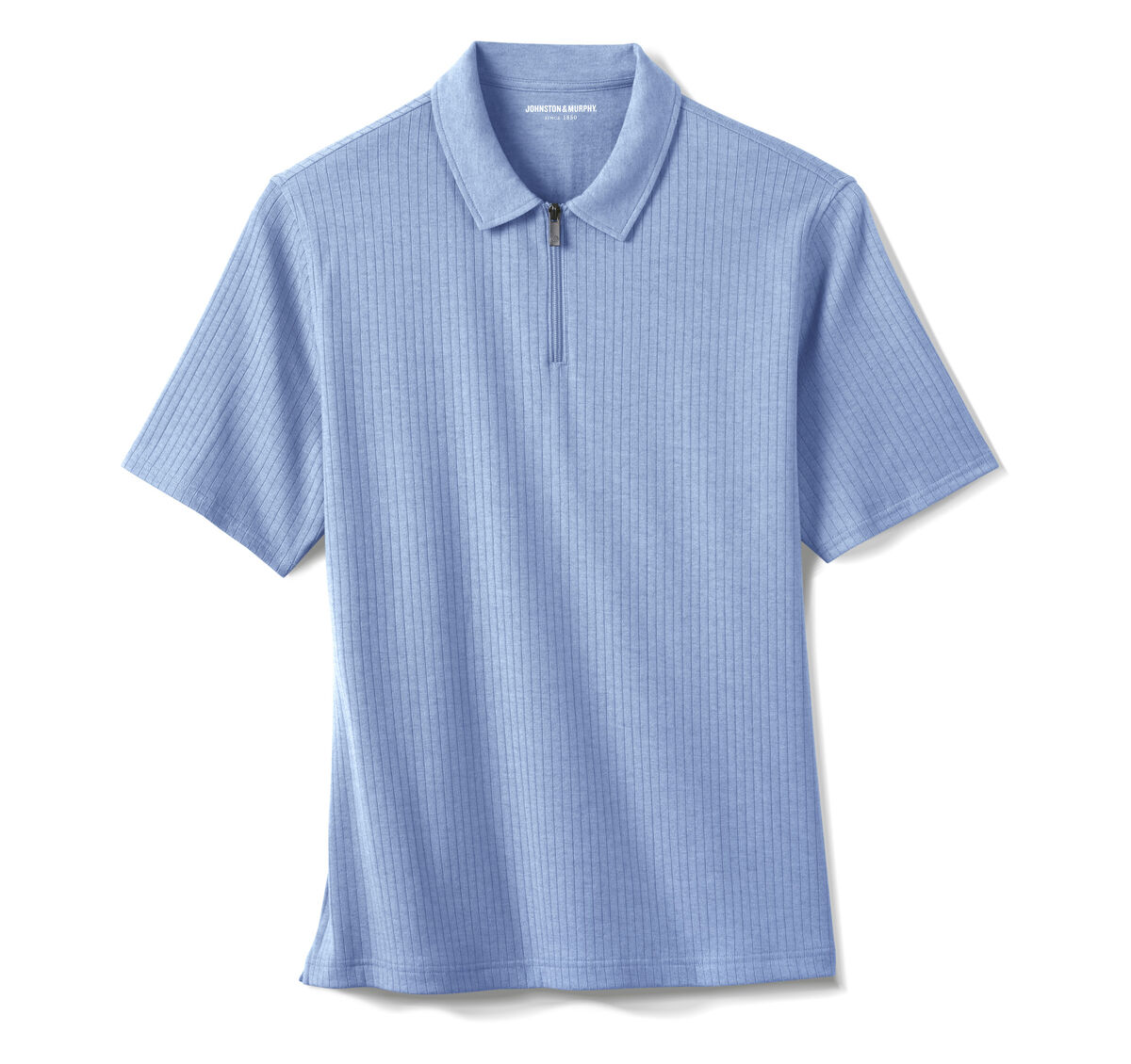 Finn Ribbed Zip Polo image number null