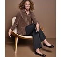 Pleated Button-Front Shirt image number null