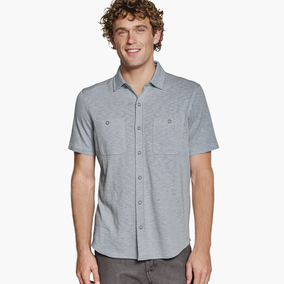 Riley Short-Sleeve Knit Shirt image number null