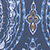 Printed Cotton Shirt - Navy Oversized Medallion